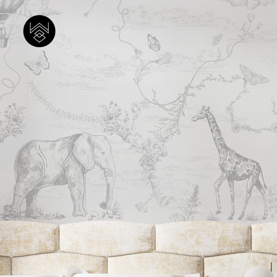 טפט מילאן 1 אפור