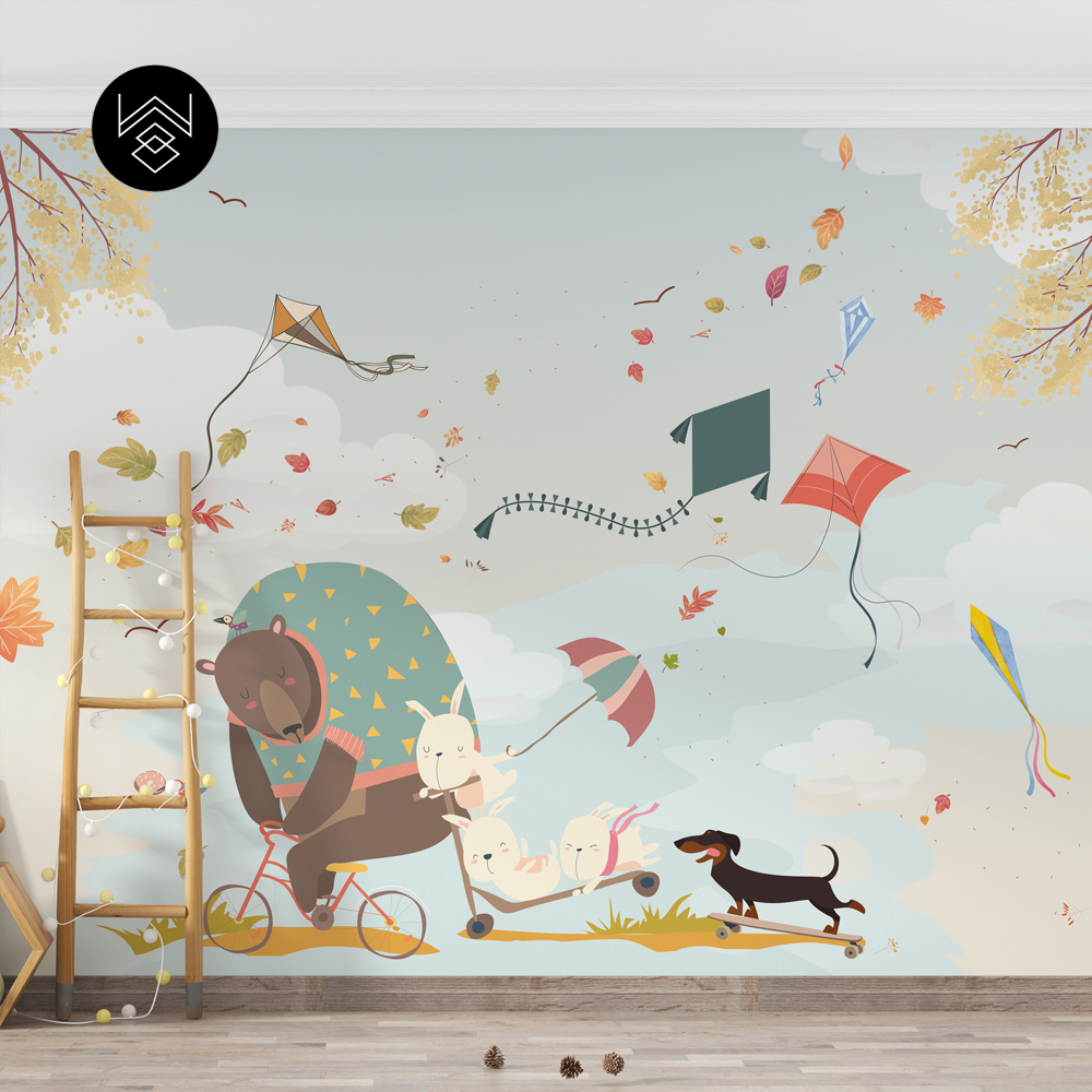 טפט חיות ועפיפונים 1