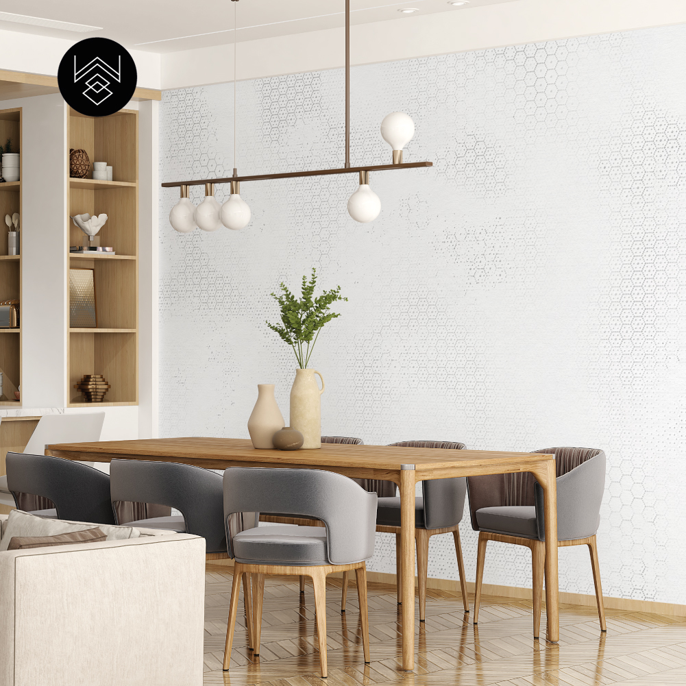 טפט ווש פייד לבן