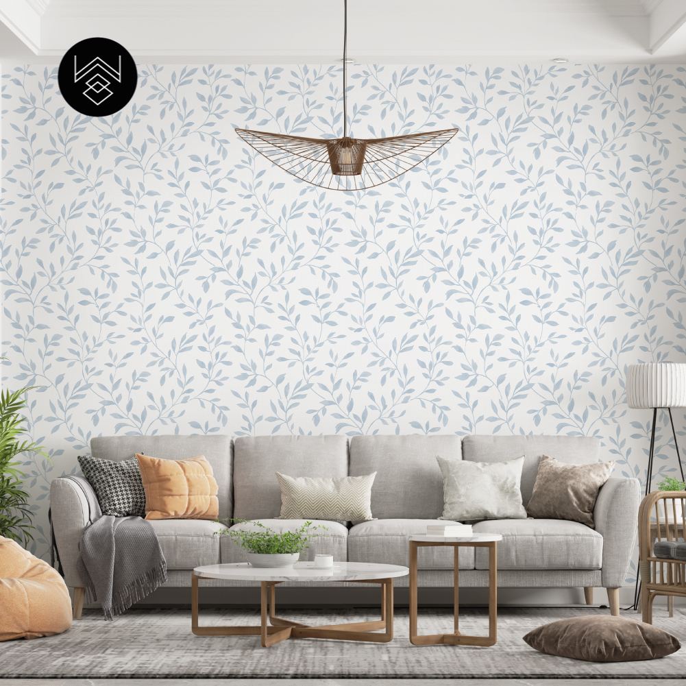 טפט ליבס פשתן כחול