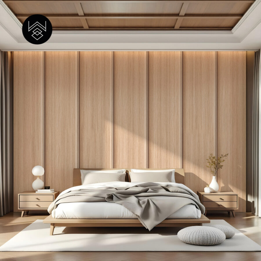 טפט דמוי פורניר אפקט אלון טבעי