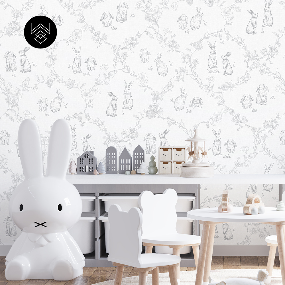 טפט ראביט אוריינט אפור