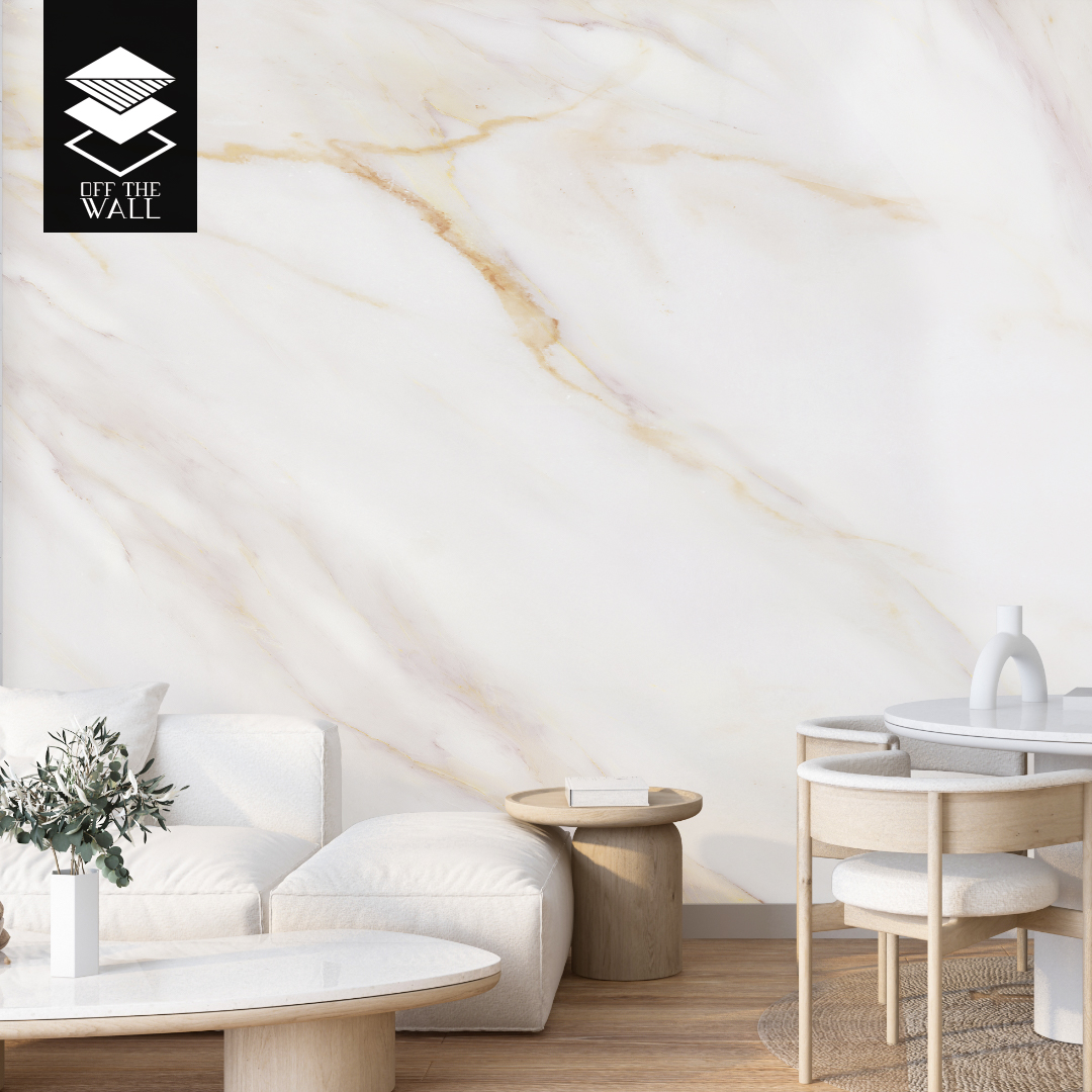 טפט לוקשרי מארבל ווייט