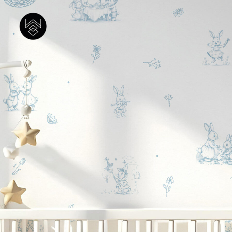 טפט ראביט אלגנט כחול