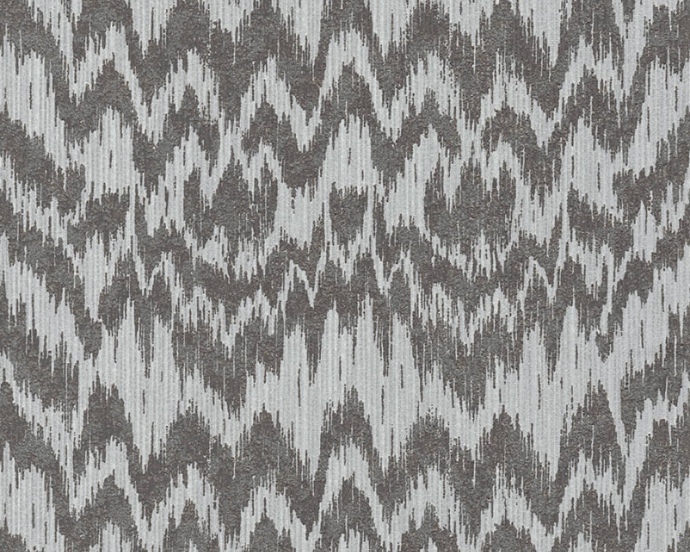 טפט דמוי שפריץ פסים אפורים כסף זהב