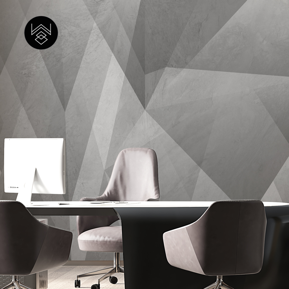 טפט גאומטרי פייד 2 אפור