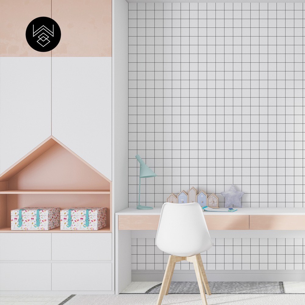 טפט משבצות שחור לבן