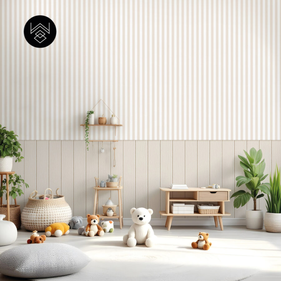 טפט פסים פשתן בז’