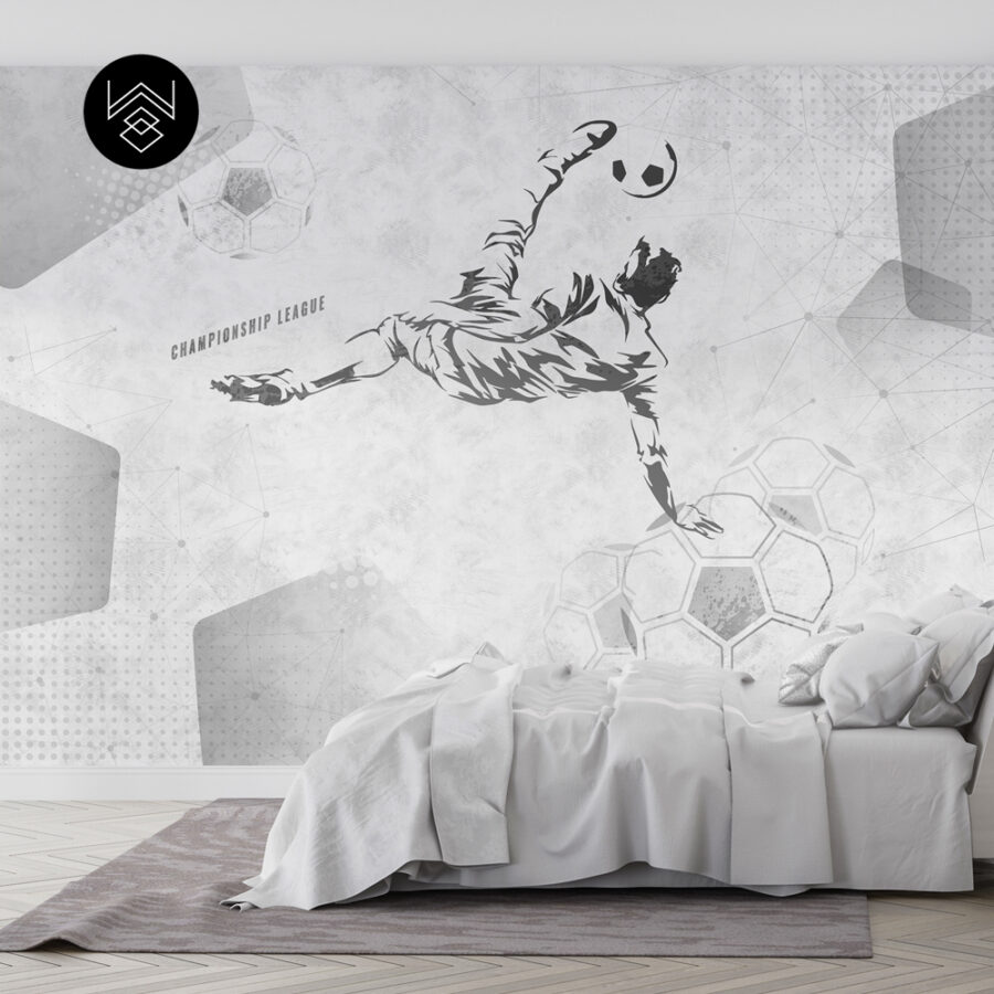 טפט צ’מפיון 3 שחור אפור