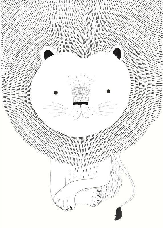 טפט סיפורי ילדים Leo wallpaper, Creme