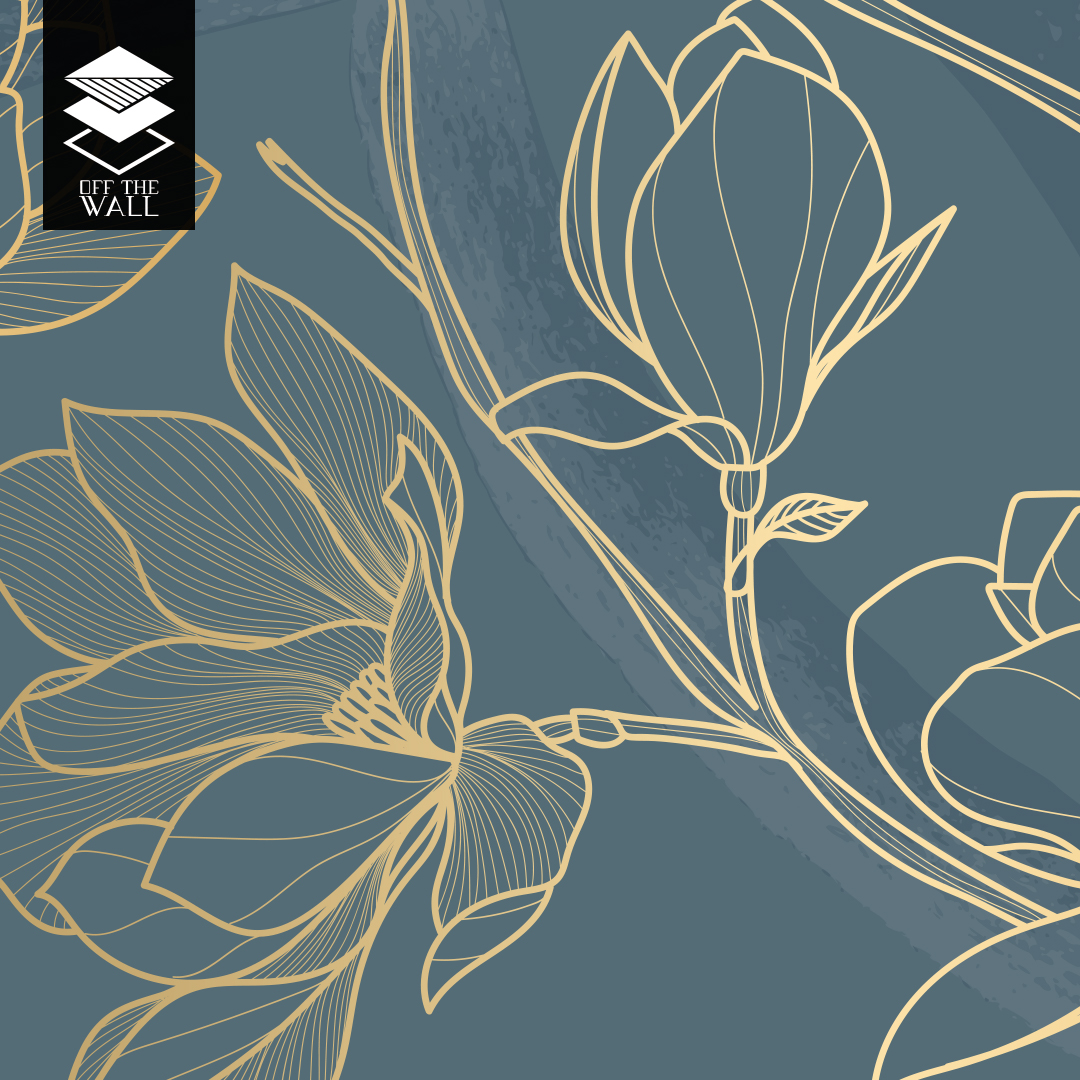 טפט מטאליק מגנוליה בלו