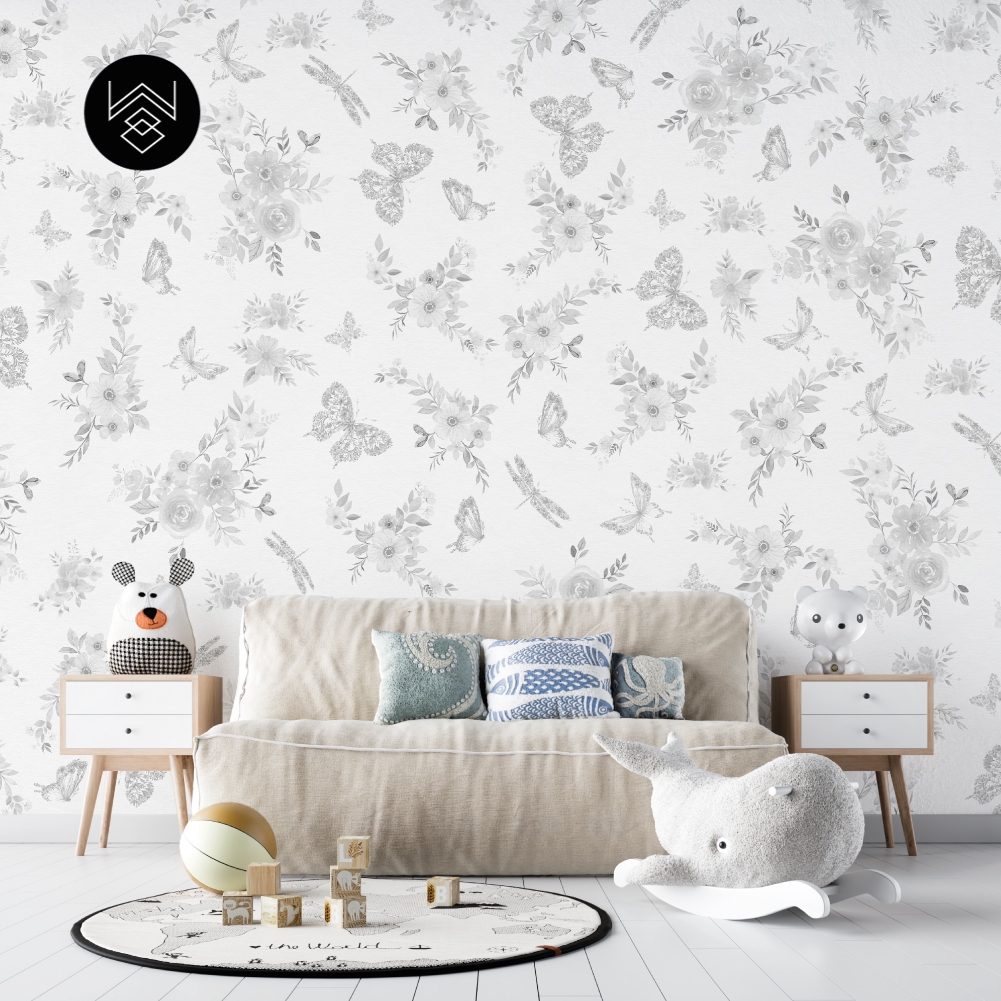 טפט באטרפליי נייס אפור