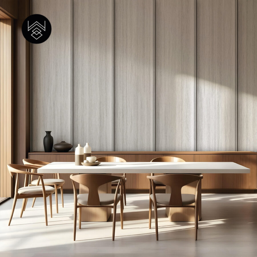 טפט דמוי פורניר אפקט אפרפר