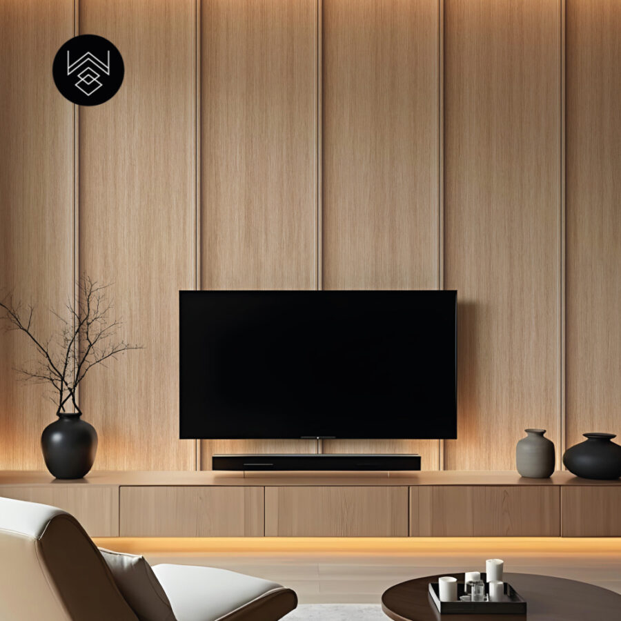 טפט דמוי פורניר אפקט אלון טבעי