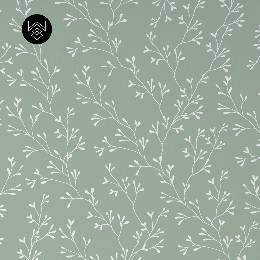 טפט ענפים קסומים ירוק