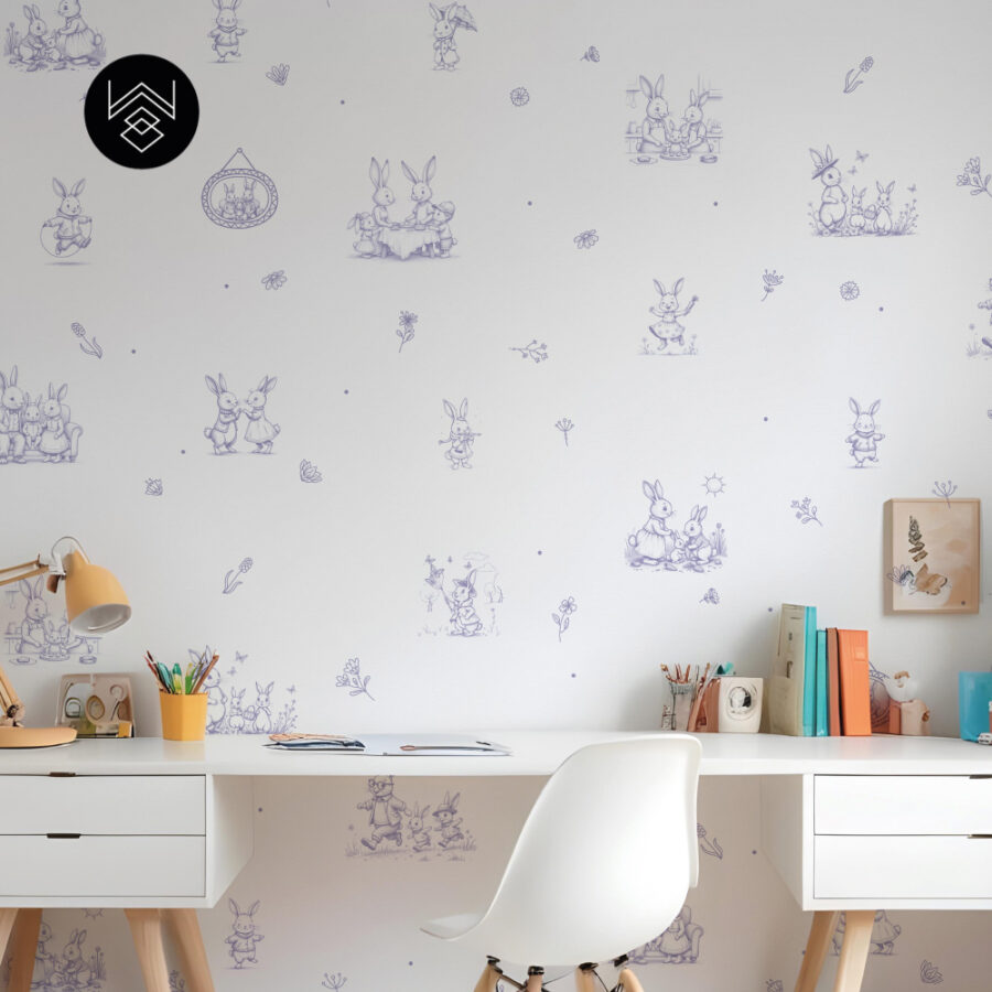 טפט ראביט אלגנט סגול