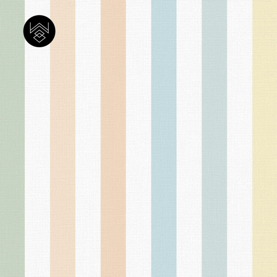 טפט פסים פשתן צבעוני