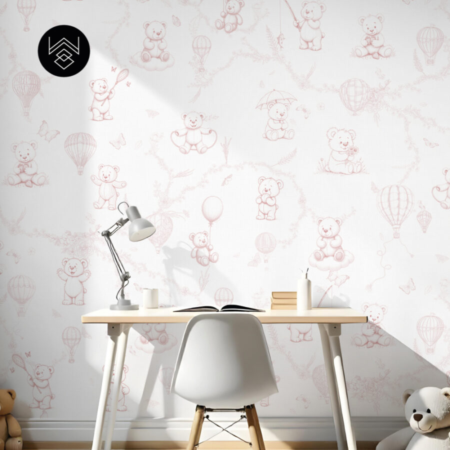 טפט מילאן דובונים ורוד 5