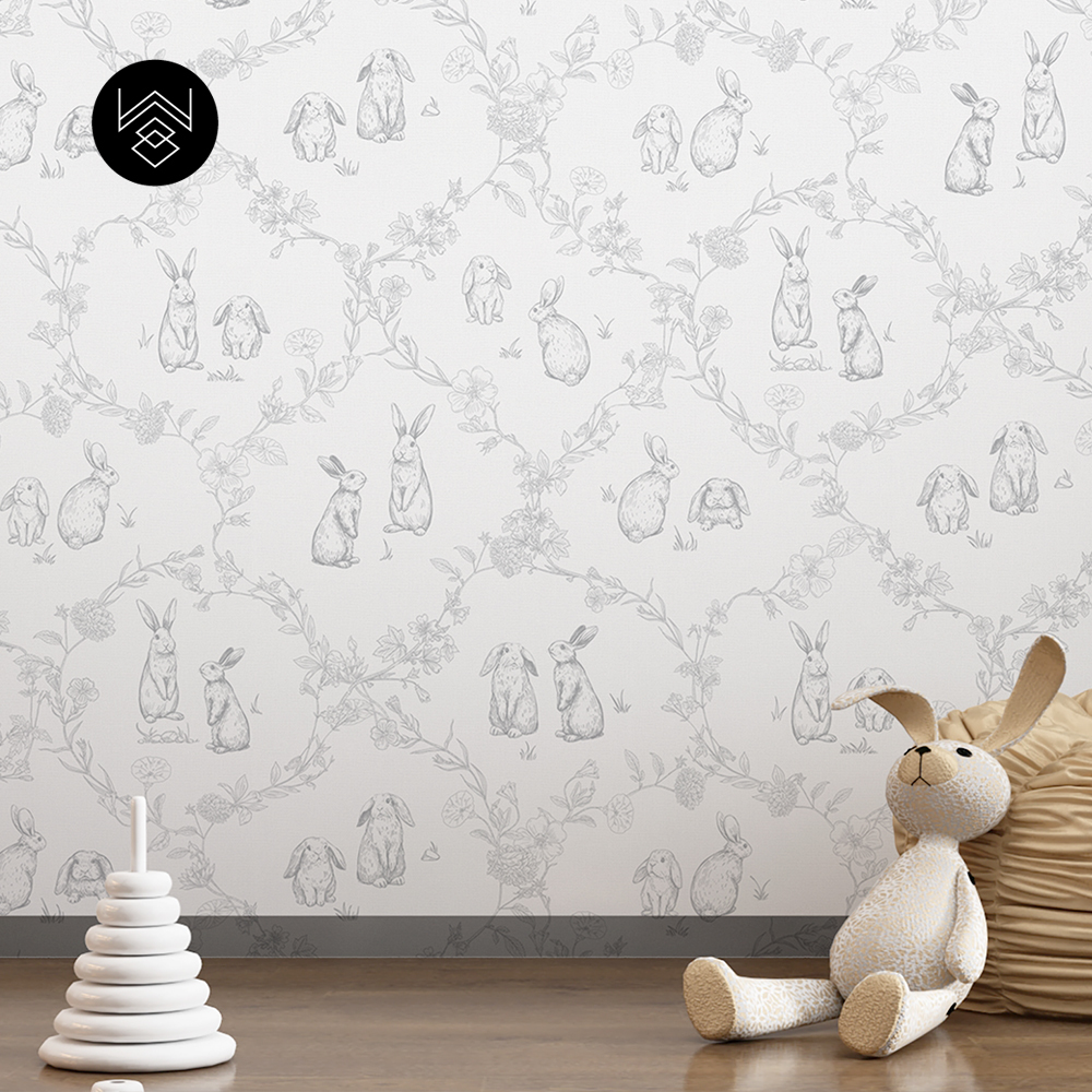 טפט ראביט אוריינט אפור