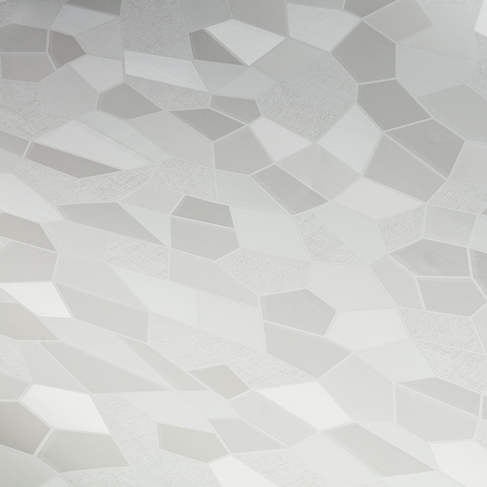 טפט מדבקה פרימיום לבן אפור צורות גיאומטריות