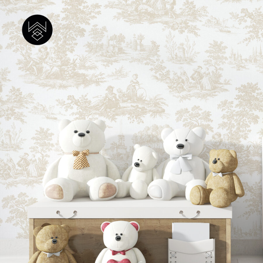 טפט ויקטוריה פאטרן בז’