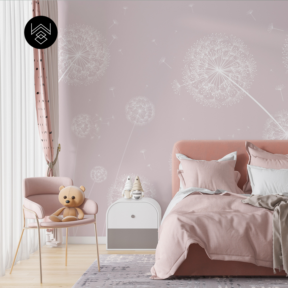 טפט סביונים 4 ורוד בייבי