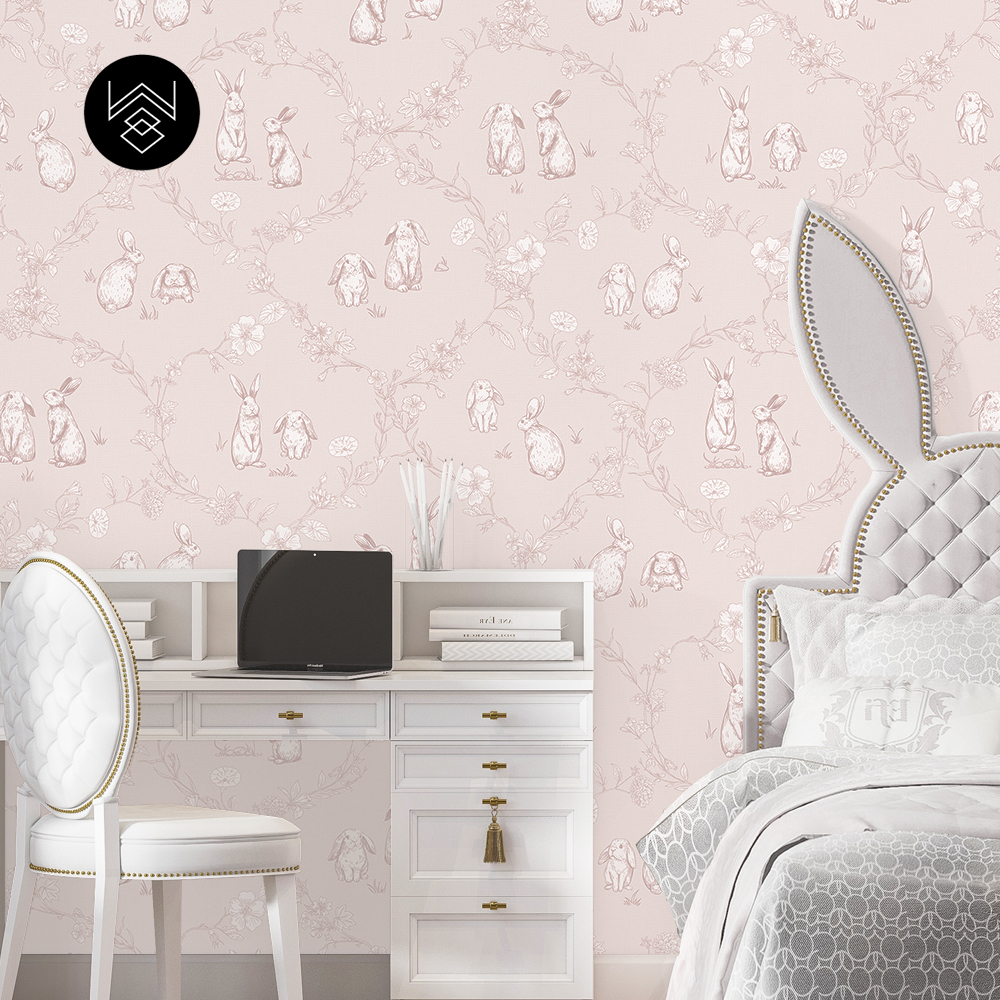 טפט ראביט אוריינט ורוד