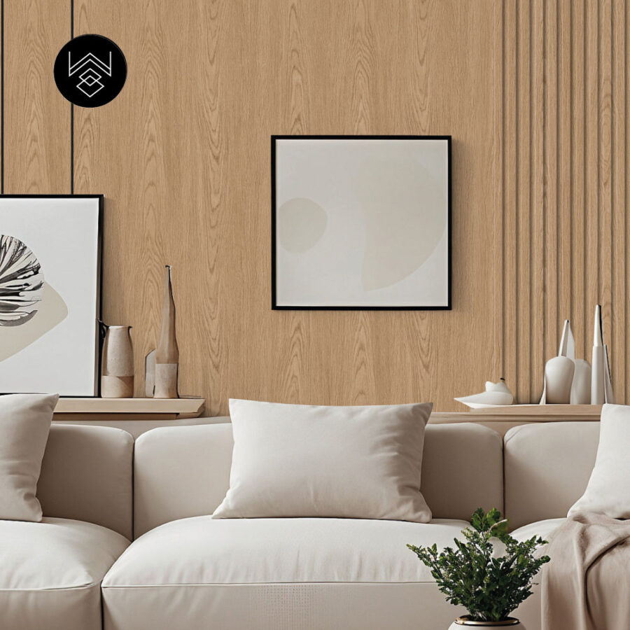 טפט דמוי פורניר עץ אלון טבעי