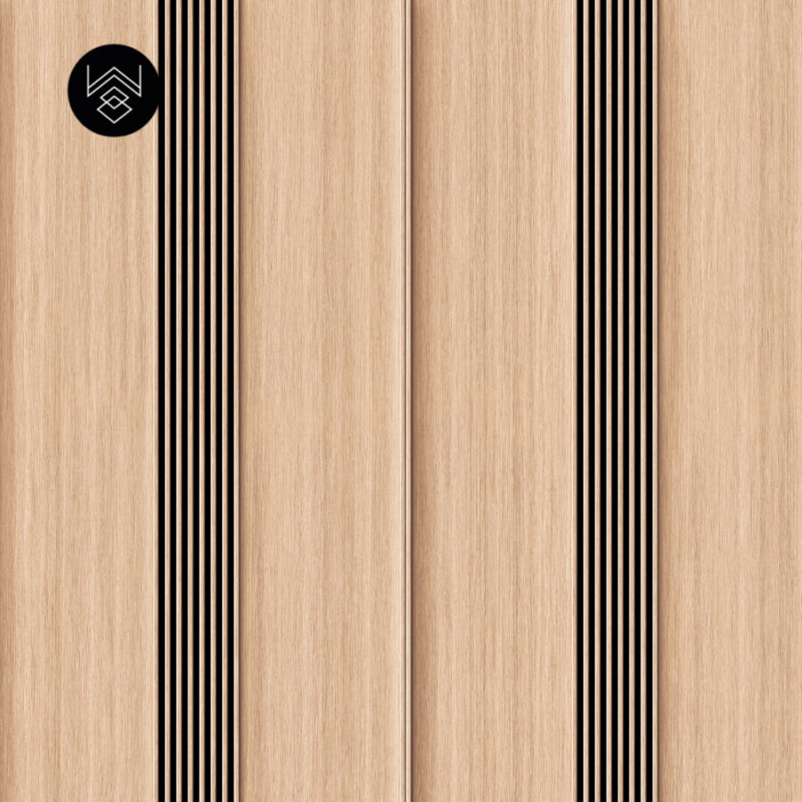 טפט דמוי פורניר אפקט סרגלים אלון טבעי