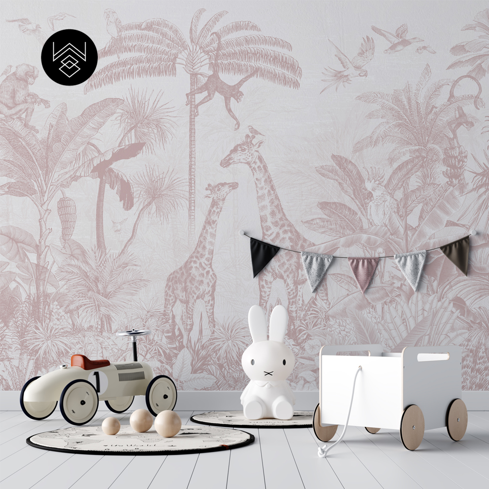 טפט גירף מגיק ורוד