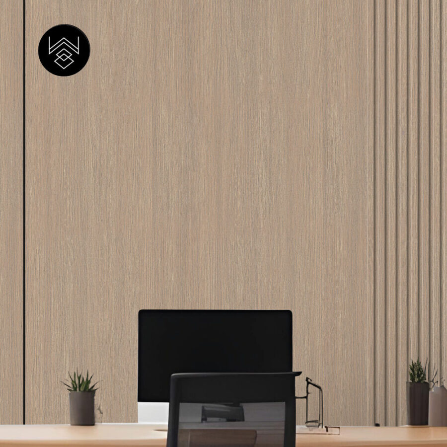 טפט דמוי פורניר עץ אפור מעושן