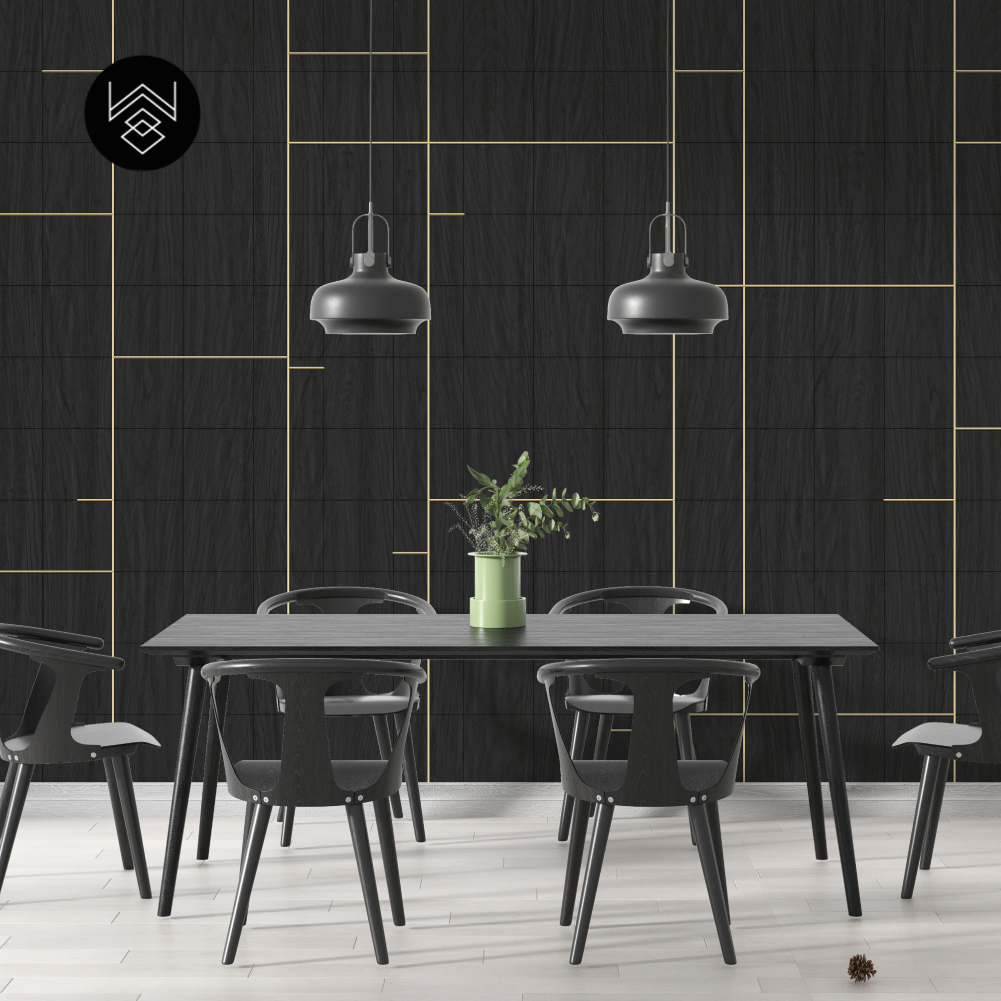 טפט אקלקט ליין שחור