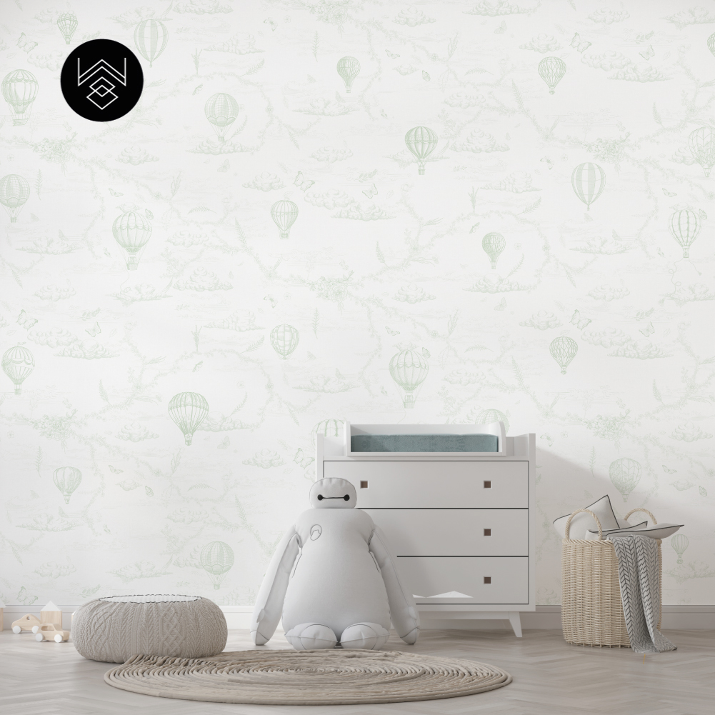 טפט מילאן פורח ירוק