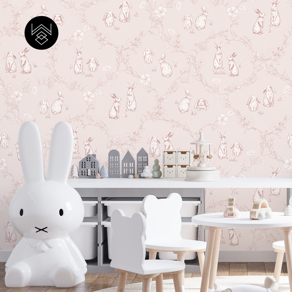 טפט ראביט אוריינט ורוד