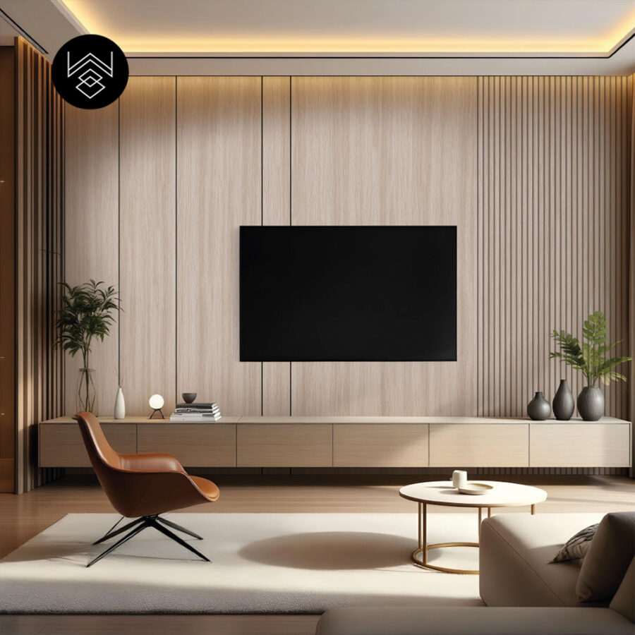 טפט דמוי פורניר עץ אלון מולבן