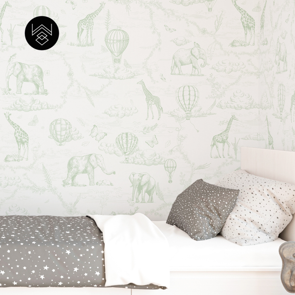 טפט מילאן פאטרן ירוק