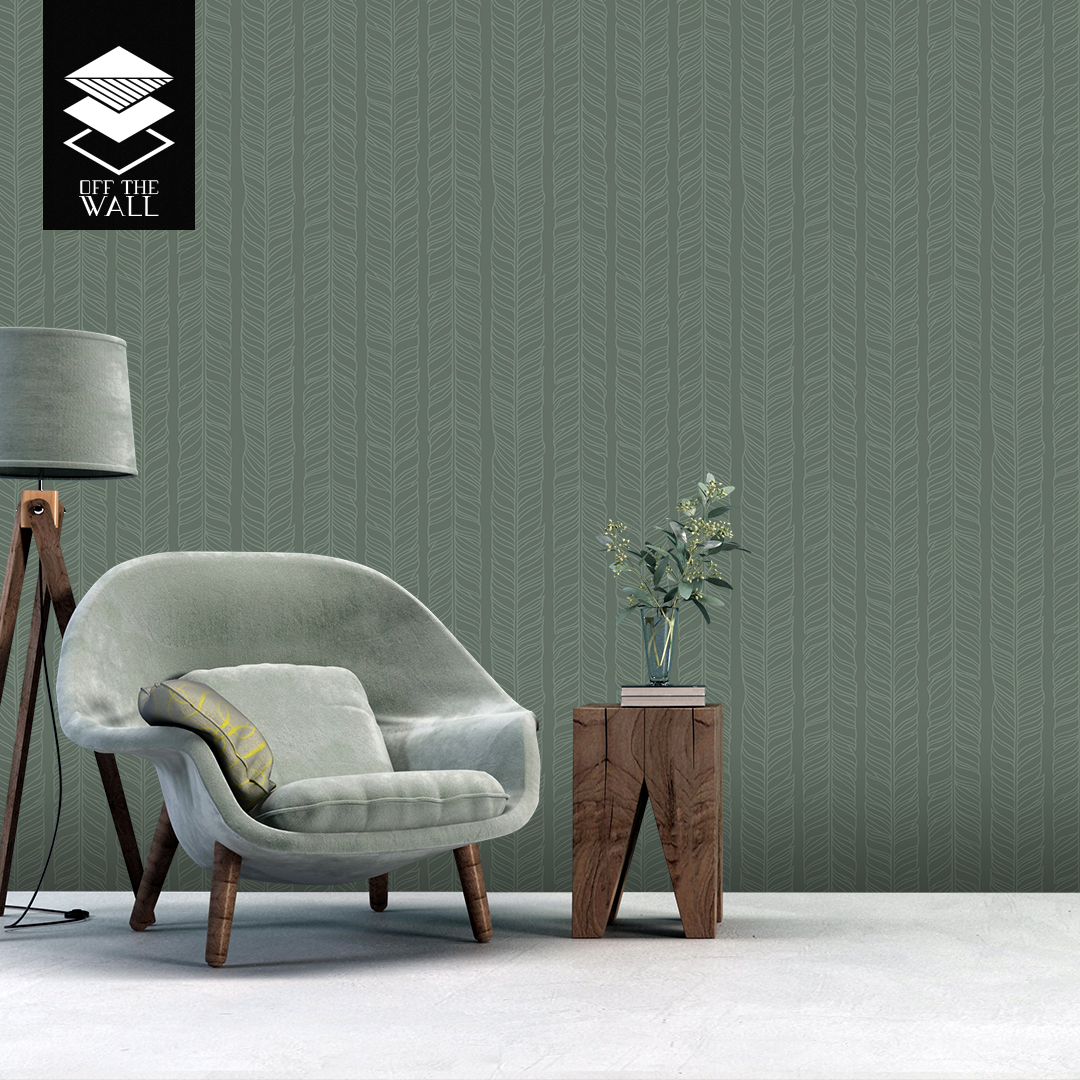 טפט בוהו שיק פדרס ירוק מעושן