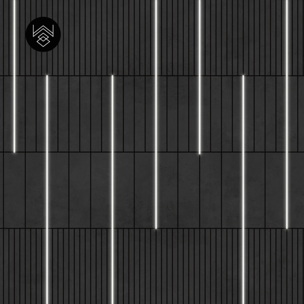 טפט קונקריט בלאק לייטס