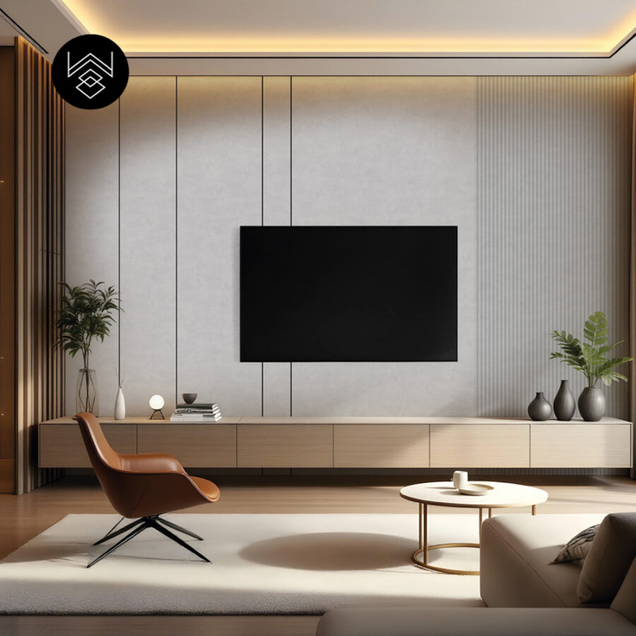 טפט דמוי פורניר טיח אבן