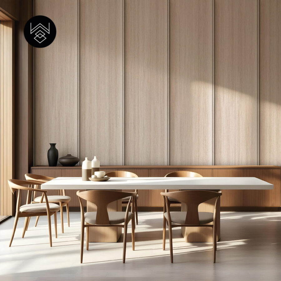 טפט דמוי פורניר אפקט אלון מולבן