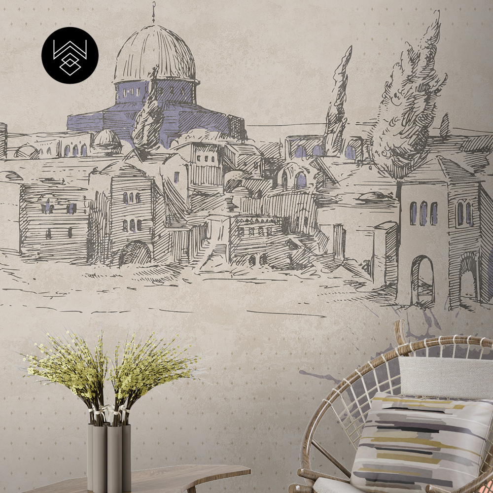 טפט ישראל 1 לבן