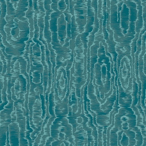 טפט אמורפי עם קווים ירוק כחול טורקיז