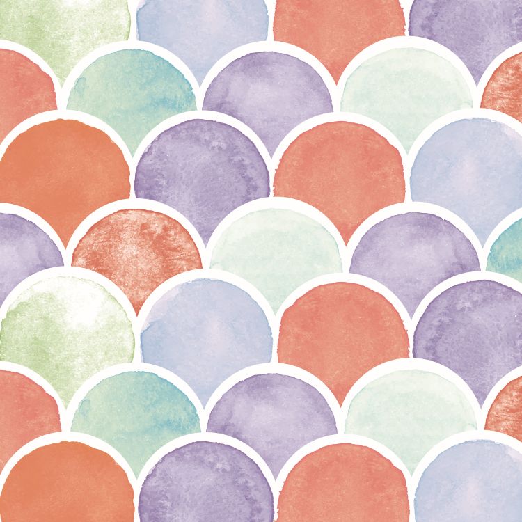 טפט פופ קשתות עיגולים בצבעים שונים