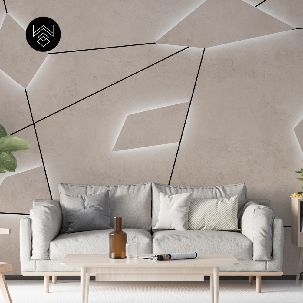 טפט משושים תלת מימד 3