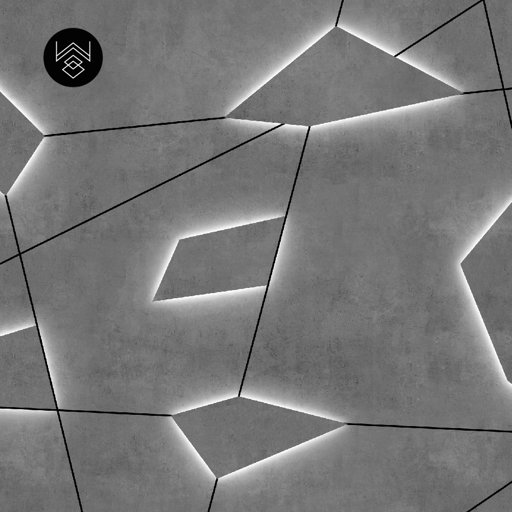 טפט משושים תלת מימד כהה