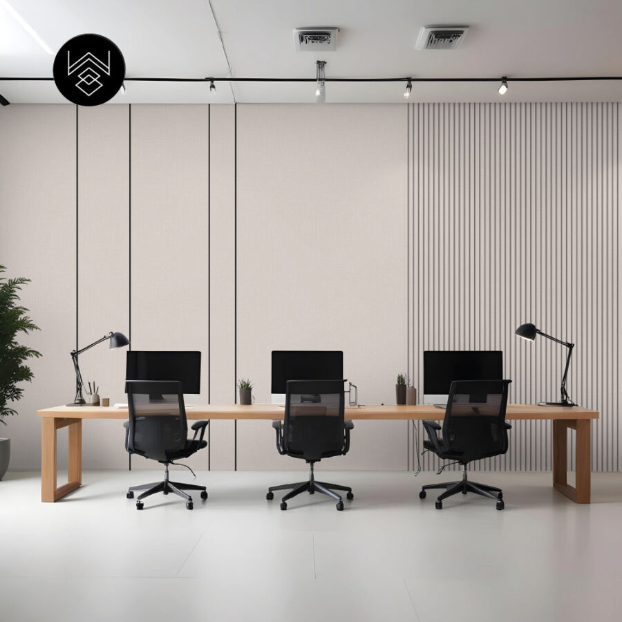 טפט דמוי פורניר פשתן בהיר