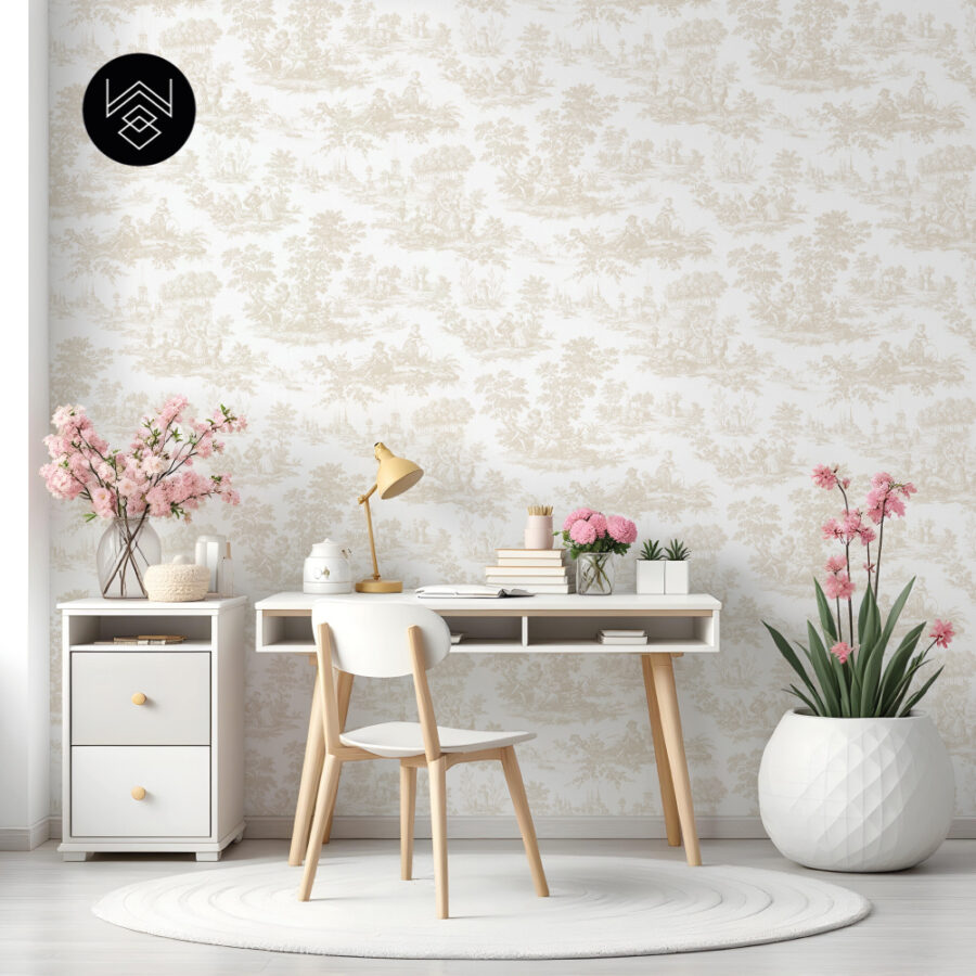 טפט ויקטוריה פאטרן בז’