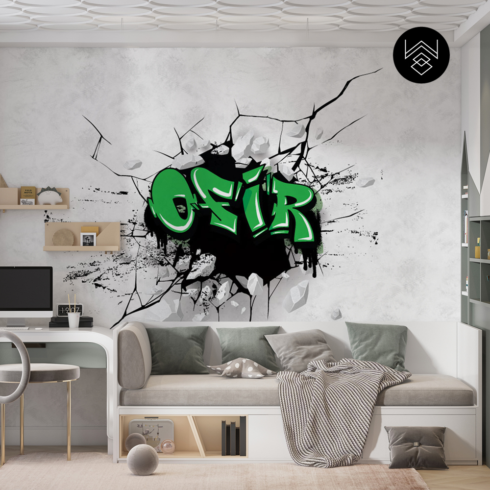 טפט בום ניים ירוק