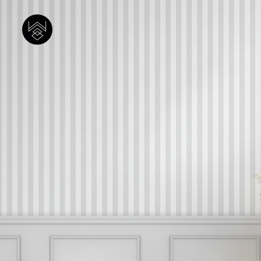 טפט פסים פשתן אפור