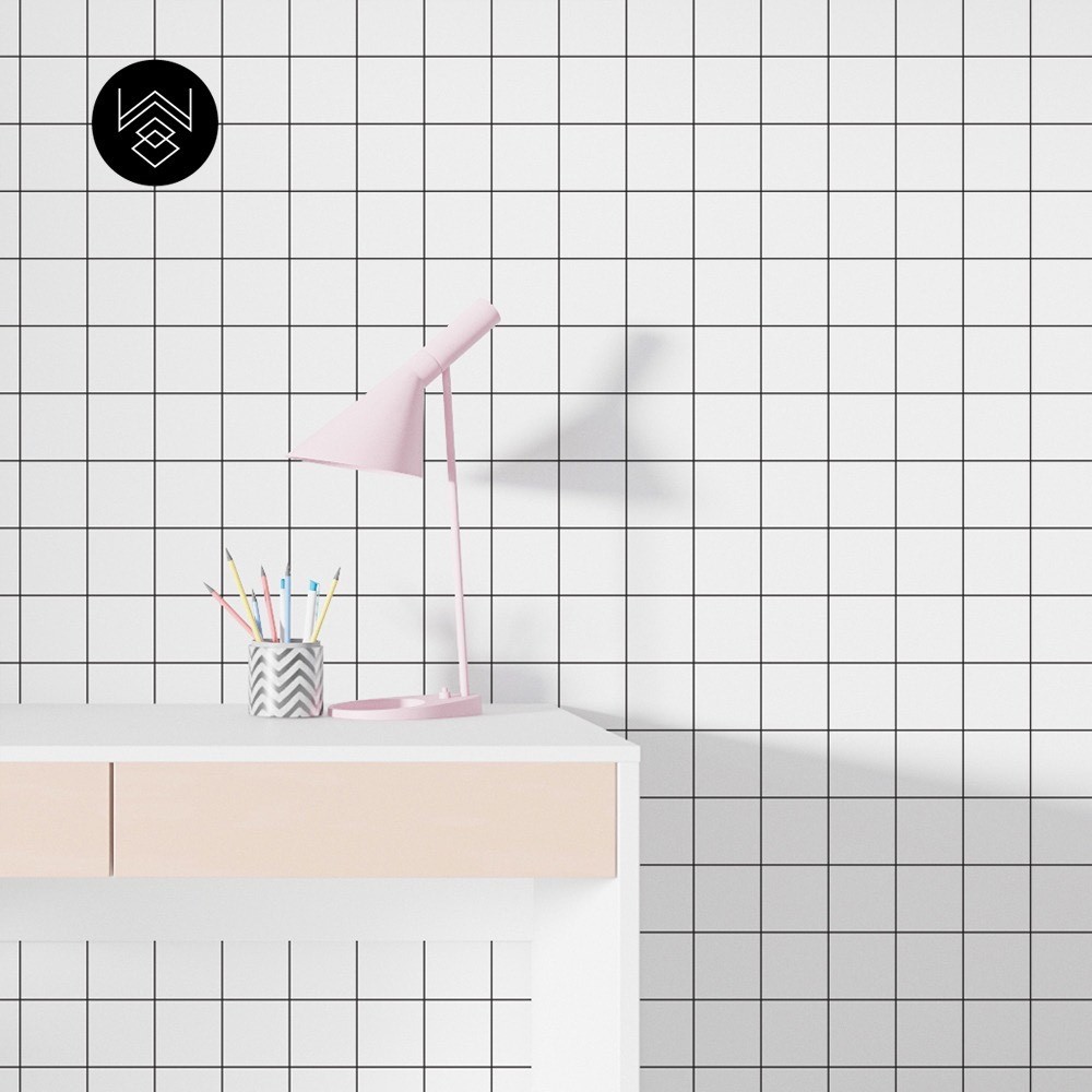 טפט משבצות שחור לבן